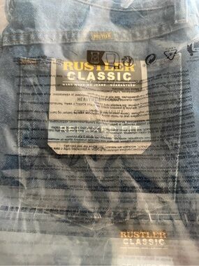 Rustler Men's Light Blue Classic Relaxed Jeans size 32x32